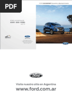 Manual de Garantia y Mantenimiento ECOSPORT 2.0 Lts.