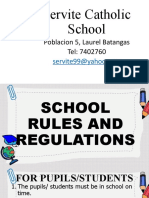 School Rules and Regulations