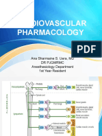 Cardiovascular Pharmacology: Ana Sharmaine S. Uera, MD DR PJGMRMC Anesthesiology Department 1st Year Resident