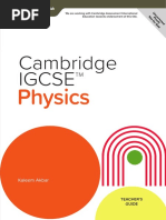 MCE Cambridge IGCSE Physics Teacher's Guide (Uncorrected Proof Ver)