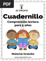 Cuadernillo Comprension Lectora 5 Años Gratis Elprofe20