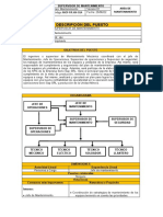 Perfil Del Supervisor de Mantenimiento