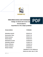 Physics Laboratory Report On Simple Pendulum