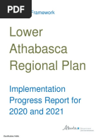 Lower Athabasca Regional Plan: Implementation Progress Report For 2020 and 2021