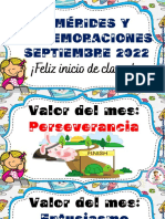 EFEMÉRIDES Septiembre 2022