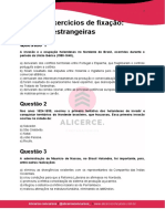 Lista de Exercícios de Fixação - Invasões Estrangeiras