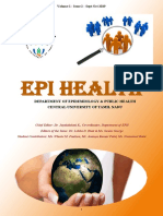 Epi Health: Department of Epidemiology & Public Health Central University of Tamil Nadu