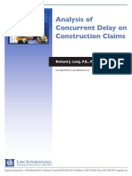 Long Intl Analysis of Concurrent Delay On Construction Claims