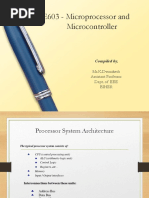 EEE - BEE603 - Microprocessor and Microcontroller - Mr. K. Dwarakesh