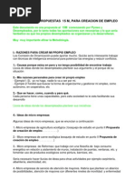 Borrador de Propuestas de Empleo 15M