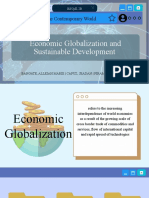 Economic Globalization and Sustainable Development