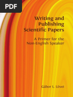 Writing and Presenting Scientific Papers