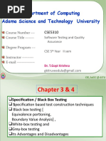 Department of Computing Adama Science and Technology University