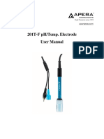 201T-F pH/Temp. Electrode User Manual