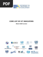 ITU Core List of Indicators - March2022