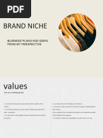 Brand Niche: Business Plans and Ideas From My Perspective