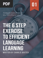 The Six Step Exercise To Efficient Language Learning E-Book