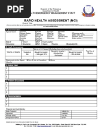 Form 5 - Rapid Health Assessment (MCI)