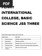 Basic Science Jss 3 2nd Term Note