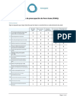 Penn State Worry Questionnaire PSWQ PDF Template - En.es