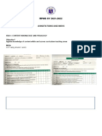 RPMS SY 2021-2022: Annotations and Movs