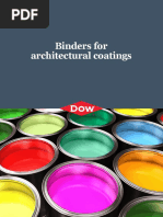 Binders For Architectural Coatings: Dow Coating Materials