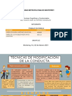 Técnicas de La Modificación de La Conducta