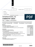 International As: CHEMISTRY (9620)