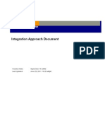 Integration Approach Document: Project One On One