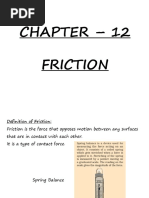 CHAPTER 12 FRICTION Notes