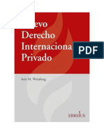 Nuevo Derecho Internacional Privado - Weinberg