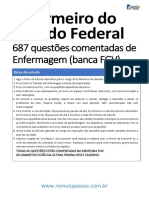 Mentoria FGV 687 Questoes Comentadas de Enfermagem