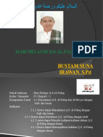 Tugas 9 PPT Mari Belajar Q.S Al-Falaq Kelas 4