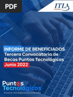 Informe de Becas 3ra Convocatoria Puntos Tecnologicos Junio 2022.