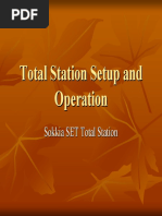 Total Station Setup and Operation