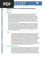 Chapter 1: Genbank: The Nucleotide Sequence Database: Ilene Mizrachi