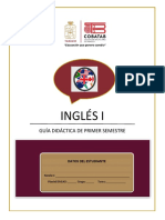 Primer Semestre. - Guía Didáctica Del Estudiante. - Inglés I