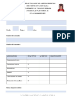 Examen Diagnostico Tercer Grado