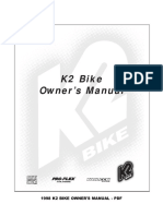 K2 Bike Owner's Manual