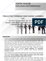 Aspek Hukum Pekerjaan Farmasi Presentasi Amir Hamzah Pane