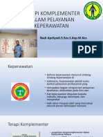 Terapi Komplementer Dalam Pelayanan Keperawatan