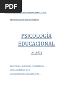 Planificacion de Psicologia Educacional