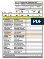 Check List Operacional - Maquina Pesada Grua