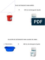 Dilución de Detergente