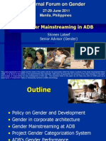 Gender Mainstreaming in ADB