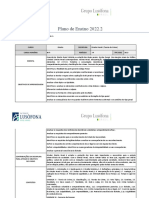 Plano de Aula Penal I - 2022.2