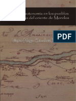 Agua y Autonomia en Los Pueblos Originarios Del Oriente de Morelos - Victor Hugo Sanchez Resendiz