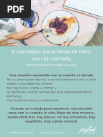 6 Consejos para Llevarte Bien Con La Comida