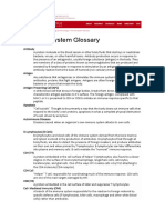 Immune System Glossary