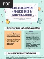 Social Development - Adolesence & Early Adult